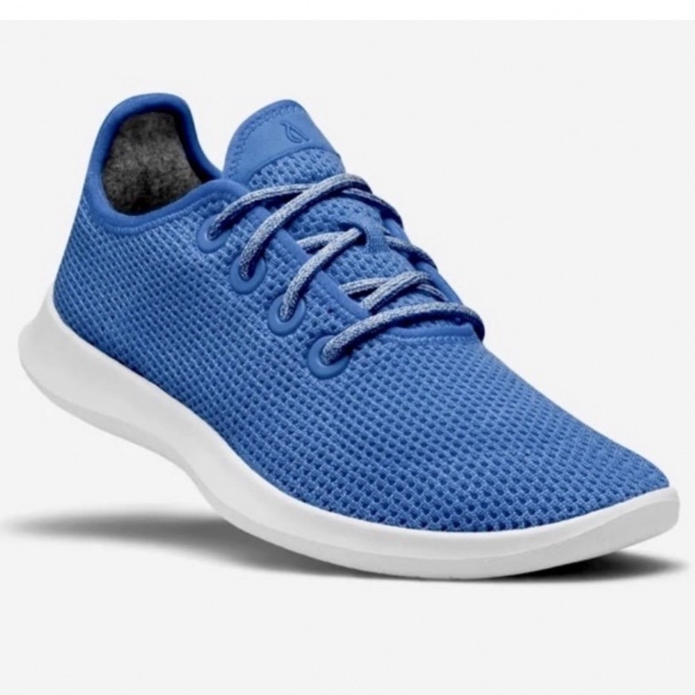 Allbirds Tree Runners Mens 13 Blue Mesh Sustainable Walking Sneakers Shoes NWOB